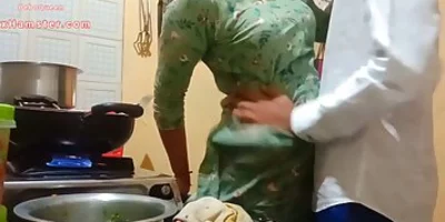 Indian milf is getting fucked in the kitchen instead of making lunch for her husband