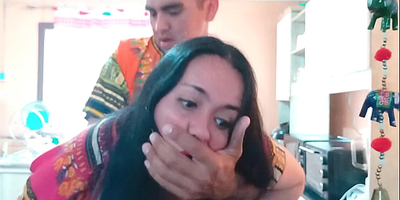 Kellyhotwifejoseigna & Kellyhotwife1: Indian step-mom & son-in-law get naughty in dramatize expunge cookhouse